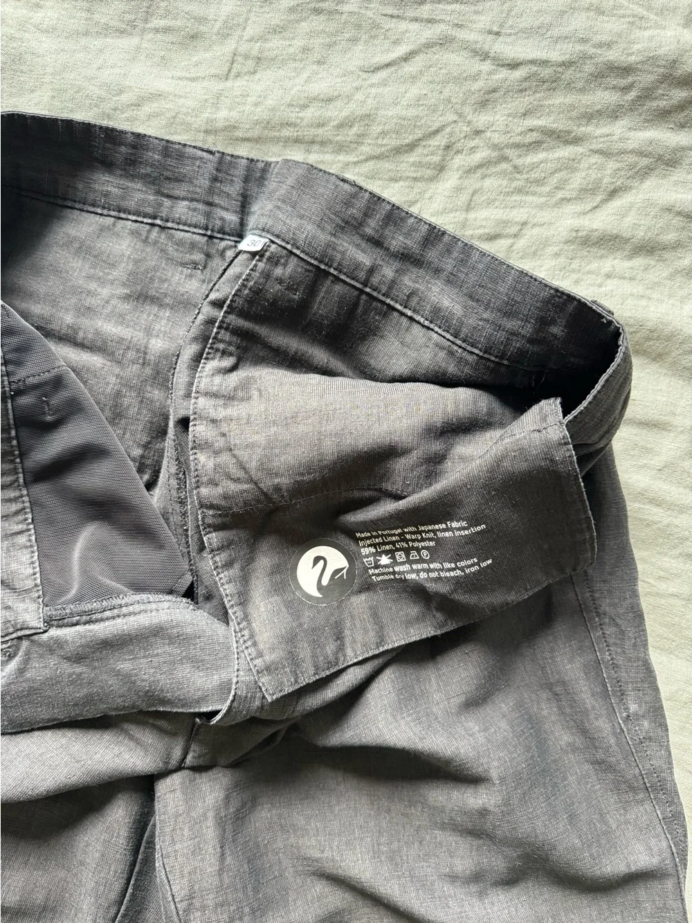 Outlier Injected Linen Pants - Black - 30